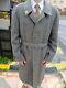 1950s Vintage All Worsted Wool Classic Tweed Belted Suit Over Coat Size 42r