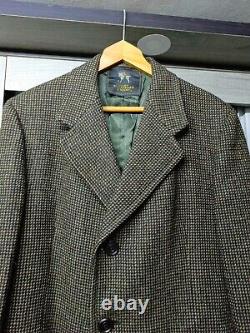 1970s vintage Hart schaffner & marx classic all worsted tweed suit over coat 40R