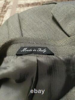 1970s vintage handtailored bespoke classic all worsted Italian Birdseye suit 38R