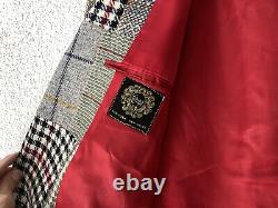 1970s vtg CHIPP IVY STYLE PATCHWORK PLAID WOOL TWEED SPORT COAT IVY 46L Jacket