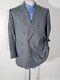 40r Vtg Double Breasted 2pc Suit Glen Plaid Flannel Wool Tweed Blazer Jacket W38