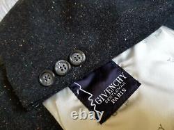 42L Atomic Vintage GIVENCHY Paris fleck tweed 2-Piece Suit Jacket Pants 36 X 32