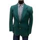 42r Vtg Pendleton Mens Blazer Sport Coat Two Gold Button Jacket Green Suit Wool