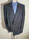 52l Vintage Adolfo Iconic Double Breasted Hairy Wool Tweed Jacket Blazer Coat