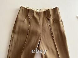 60s Prior Denver 3pc Western Suit Polka Dot Pearl Snap Ruffle Side Zip Pants VTG