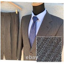 Bespoke Suit Cerruti 1881 Made In Italy 38R 29x28 Soft Tweed Custom Tailored Vtg