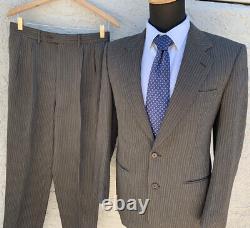 Bespoke Suit Cerruti 1881 Made In Italy 38R 29x28 Soft Tweed Custom Tailored Vtg