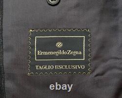 Bespoke VTG 40 R Ermenegildo Zegna Charcoal Grey Multi Stripe Flannel Weight