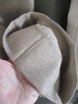 Botany EUC vintage 70s beige tan herringbone wool tweed three-piece suit 38R