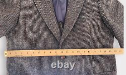 Brooks Brothers Men's Tweed Blazer Jacket Sport Coat 41R Leather Buttons VINTAGE