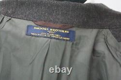 Brooks Brothers VINTAGE Gray Herringbone Flannel 3 Pc Suit Jacket Pants Vest 48