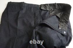 Brooks Brothers VINTAGE Solid Dark Blue Flannel 3 Pc Suit Jacket Pants Vest 48