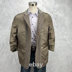 Brooks Brothers VTG Mens Sz 44R Brown Herringbone Tweed Sport Coat Blazer Jacket