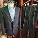 Chester Barrie Suit 42r 34x29 Hand Tailored Savile Row Flannel 52uk Saks Vintage