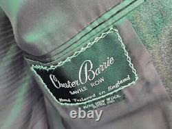 Chester Barrie Suit 42R 34x29 Hand Tailored Savile Row Flannel 52uk Saks Vintage