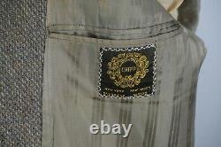 Chipp Tweed Brown Woven Wool Vintage 1951 3/2 Roll Sport Coat Jacket Sz 40L