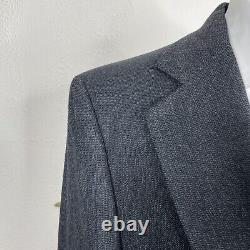 Cricketeer 2 Piece Suit Mens 42R 36x27 Dark Gray Flannel Vintage