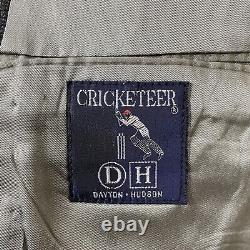 Cricketeer 2 Piece Suit Mens 42R 36x27 Dark Gray Flannel Vintage
