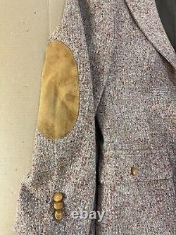 FIORAVANTI New York Men's Vintage tweed shooting/hunting suit Blazer Jacket Elbo