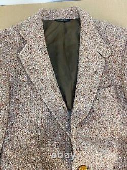 FIORAVANTI New York Men's Vintage tweed shooting/hunting suit Blazer Jacket Elbo