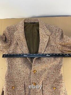 FIORAVANTI New York Men's Vintage tweed shooting/hunting suit Blazer Jacket Elbo