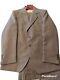 Farah Mens 3pc Suit Vintage Disco Brown Tweed Great! Size 40r