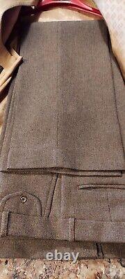 Farah Mens 3pc Suit Vintage Disco Brown Tweed GREAT! SIZE 40R