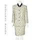 Geoffrey Beene Vintage Off-white Wool Suit With Raised Black Dots Size 8