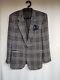 Gianfranco Ferre Men's Houndstooth Wool Cashmere Blend Blazer Jacket It 52 Us 42