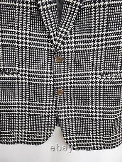 Gianfranco Ferre Men's Houndstooth Wool Cashmere Blend Blazer Jacket IT 52 US 42