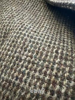 Harris Tweed VTG Men's 100% Blazer Sport Coat Jacket 40R Brown Wool Two Button