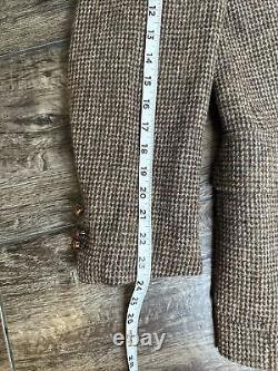 Harris Tweed VTG Men's 100% Blazer Sport Coat Jacket 40R Brown Wool Two Button