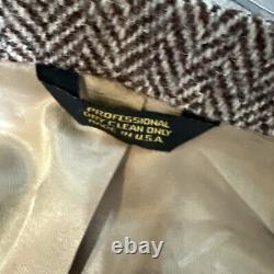 Harris Tweed VTG Men's 100% Blazer Sport Coat Jacket 42 L Brown Wool Two Button