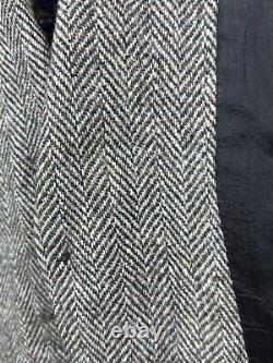 Harris Tweed Vintage Multicolored Herringbone Tweed Sport Coat 44S