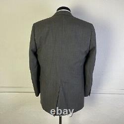 Hart Schaffner Marx 2 Piece Suit Mens 40R 34x31 Vintage Brown Pinstripe Flannel