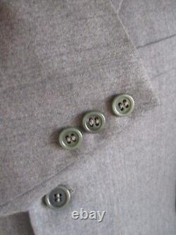 Hickey Freeman Customized vintage 70s 3 button dove gray 3 piece suit 40L