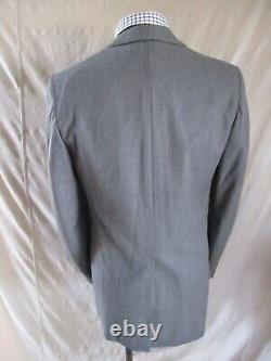 Hickey Freeman Customized vintage 70s 3 button dove gray 3 piece suit 40L