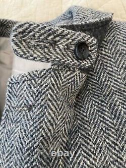 LOFT & BROWNSTONE Vintage Wool Herringbone Patch Pocket Jacket Size 38 L