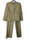 Lauren Ralph Lauren Blazer Vintage 100% Silk Tweed Suit Jacket Sz 8 Pants Sz 4