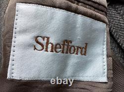 Mint! Vtg Shefford Heavy Wool Tweed Sport Coat Suit Jacket Blazer Made in USA