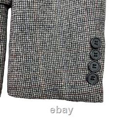 NEW VTG Paul Stuart Men's Tweed 2-Button Blazer Jacket Gray Plaid. USA. 38S