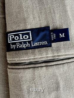 NOS Vintage POLO RALPH LAUREN Blazer Jacket Men's MD 42R 100% Linen Beige