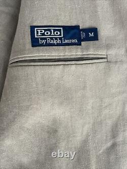 NOS Vintage POLO RALPH LAUREN Blazer Jacket Men's MD 42R 100% Linen Beige