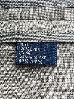 NOS Vintage POLO RALPH LAUREN Blazer Jacket Men's MD 42R 100% Linen Beige