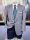 Oxxford Mens Vintage White Glen Check Blazer 40r Slim Fit Super Worsted Wool