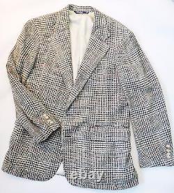 POLO Ralph Lauren 38r 40r preppy silk vintage suit jacket blazer sport coat vtg