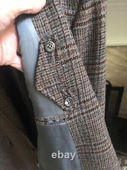 POLO by RALPH LAUREN vintage tweed plaid men's sport jacket coat 40L