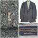 Polo Ralph Lauren Sport Coat Mens 40r Gray Two Button Suit Jacket Herringbone