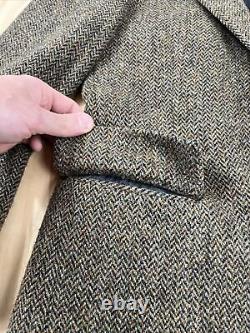 Polo Ralph Lauren Tweed Coat 42R Heavyweight Sport Jacket Vintage Union Made 80s