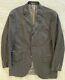 Polo By Ralph Lauren Vintage Chalk Stripe Wool Flannel Ticket Pocket Jacket 42 R